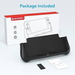 NEWDERY External Battery Station for Nintendo Switch Lite, 10400mAh Backup Portable Charger Case Support PD Quick Charging 2 Extra Game Card Slots Adjustable Kickstand for Switch Lite Battery Pack