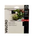 VELCRO Brand Outdoor Wide Heavy Duty Strips | 6" x 4" Pk of 3| Holds 15 lbs | Black Extreme Industrial Strength Adhesive Fasteners | Strong Weather Resistance for Rough Surfaces