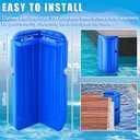 Timtin 4 Pack Dock Bumpers Dock Corner Bumper Fender Inflatable Marine Corner Protection UV Resistant PVC Stainless Steel Mounting Hardware with Pump 8" x 16" for Edge Straight Protect Boat