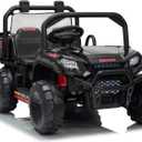 24V Electric Ride-on Dump Truck for Kids, 4WD Ride-On Car for Kids, 2-Seater UTV with Remote Control, Off-Road Electric Vehicle for Boys & Girls Outdoor Play