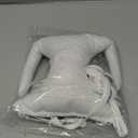 Breast Pillow  Soft 100% Cotton, Breast Pillow for Side Sleepers, Anti-Wrinkle Chest Support, Adjustable Strap, Breathable Fabric, Gift-Ready Red Box (White)