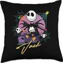 Disney The Nightmare Before Christmas Couples Matching Jack Throw Pillow, 18x18