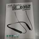 Neckband Bluetooth Headphones Wireless Earbuds for Samsung S25 Ultra S24 S23 FE S22 A53 A25, Sport Headphones HiFi Stereo Surround Sound Ear Buds for iPhone 17 Air 16 15 14 Pro Max 13 Plus/Pixel 10 9 (Black)