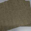 Bumusty Large Cork Board Alternative-36 x 24" Felt Bulletin Board Tiles, with 30 Pushpins, 40 Adhesive Tabs, Fine-Stripe 6-Pack, Cork Boards for Office Push Pin Board Felt Board-Earth Brown