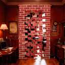 Preboun 78.7" x 47.2" Magical Wizard Door Hanging Banner Sign Red Brick Door Banner Decoration Wall Photo Booth Backdrop Porch Decorations for Birthday Baby Shower Holiday Party Supplies(Classic)