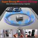 [CD Loop+Privacy Screen Protector]Magnetic Case for iPhone 16 Pro Case,[Military Grade Protection] Anti-peep Privacy Screen Double Sided 9H Glass Compatible with MagSafe Case for iPhone 16 Pro (Natural Titanium)