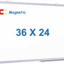 White Board Dry Erase, 36 x 24 inch Magnetic Dry Erase Board Whiteboard for Wall, Aluminum Frame Hanging Whiteboard Marker Board Writing Board