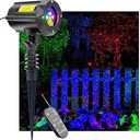 LEDMall Christmas Laser Projector Lights Outdoor, Motion Firefly Red, Green and Blue with Remote Control and Security Lock