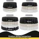 Party Solids 12-Pack Black Round Plastic Tablecloth Disposable Size: 108 Inches Round Plastic Table Cloths for Parties, Picnics & Formal Events