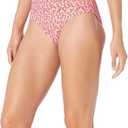 Amazon Essentials Women's One-Piece Coverage Swimsuit (Available in Plus Size) (Pale Peach Micro Floral)
