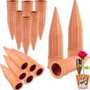 TKSCUSR Plant Self-Watering Stakes-15 Pack Terracotta Automatic Plant Waterer Devices Auto-Water Irrigation System for Indoor/Outdoor Plants