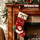 2 x 24 Pcs Brown Velvet Ribbon Christmas Tree Bows Bow Tree Topper Door Garland Decor Vintage Wreath Bow Velvet Bows Ornaments for Christmas Trees Gifts Party Door Garland Wreath Deco (Brown)