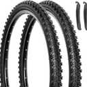 Hycline Mountain Bike Replacement Tire: 26x1.95 inch (52-559mm) Premium Butyl Rubber Puncture-Resistant Folding Bicycle Tire Compatible with MTB Off-Road Bike