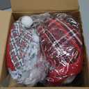 Wettarn 2 Pcs Long Leg Christmas Plush Doll 19.69 Inches/ 50 cm Snowman Santa Claus Christmas Doll Standing Plush Toy for Holiday Winter Home Decoration (Red and White)