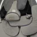 BabyBond Baby Swings for Infants, Bluetooth Infant Swing with 10 Preset Songs, 5 Point Harness Belt, 5 Speeds and Remote Control - Portable Baby Swing for Indoor and Outdoor, Aluminum (Grey)