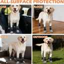 EXPAWLORER Dog Socks to Prevent Licking Paws with Grippers for Hot Pavement & Hardwood Floors Anti Slip, Reflective Dog Shoes Booties Boots & Paw Protectors with for Small Medium Large Senior Dogs XL