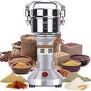 Goldtouch 150g Grain Mill Grinder 1500W Electric Stainless Steel Grain Grinder High-Speed Pulverizer Powder Machine for Dry Wheat, Oats, Corn, Pepper and Coffee Beans (150g Stand Type)