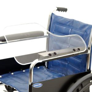 The Aftermarket Group Wheelchair Half Lap Tray, Clear Acrylic, Flip-Up Hardware, Left, TAG010037