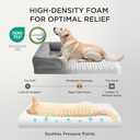 Bedsure Orthopedic Dog Beds Large Sized Dog - Washable Large Dog Cat Bed Waterproof, Comfort Dogs Couch Sofa with Washable Removable Cover, Pet Bed with Nonskid Bottom, Grey, 35"