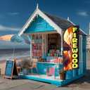 Firewood Feather Flag for Business Advertising 6 FT Swooper Flag for Storefronts Retailers Shops Food Trucks Events and Fairs (Flagpole Not Included)