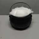 Halloween DIY Bubbling Cauldron Set, Halloween Decorations Indoor, Black Plastic Bowl Hocus Pocus Party Decor Large Candy Bowl Witch Kettle for Party Supplies (purple)