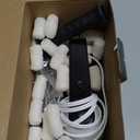 5-Speed Electric Hand Mixer, 800W Handheld Mixer with Turbo for Baking & Cooking, Kitchen Food Mixer with Storage Case & 6 Stainless Steel Attachments (2 Beaters, 2 Dough Hooks, 2 Whisks)-White