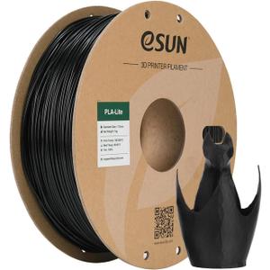ESUN Black PLA Filament, 3D Printing Filament 1.75mm Dimensional Accuracy +/- 0.03mm, 1kg Carboard Spool (2.2lbs) 3D Printer Filament