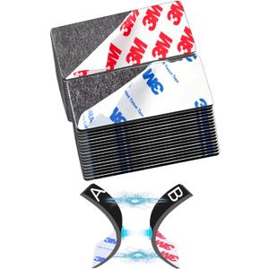 A+B Paired Adhesive Magnetic Tape, Precut (4 in x 2 in x 10 Pack/ 5Pairs) Flexible AB Magnets Strips for DIY Closure Craftings, a b Magnet Match to Use