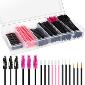270 PCS Disposable Makeup Applicators Tools Kit 70 Disposable Eyeliner Brushes 100 Mascara Wands Eyelash Brush 100 Lipstick Applicators with Organizer Box