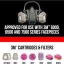 3M particulate filters P100 #2091/07000 , Pink, One Size, 2 Count