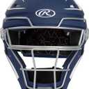 Rawlings | VELO 2.0 Catcher's Helmet | Baseball | Junior (6 1/2" - 7") | Navy/White