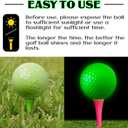 Deekin Glow in The Dark Golf Balls for Night Sports Fluorescent Night Glow Golf Balls Gift Novelty Light up LED Stocking Stuffers for Men Women