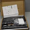 Universal Swivel/Table Top TV Stand 27 to 60 inch TVs 80 Degree Swivel, 4 Level Height Adjustable, Heavy Duty Tempered Glass Base, Holds up to 99lbs Screens, HT04B-001