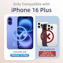 OAOA Magnetic Engraved Case Compatible with iPhone 16 Plus Case, Compatible with Magsafe, Camera All-Round Protection, Slim Liquid Silicone Phone Case for Women Girls, Stone Flower