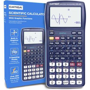 CATIGA CS229 Scientific Calculator with Graphics Functions, Multiple Modes with Intuitive User Interface, for Beginner and Advanced Courses (Blue)