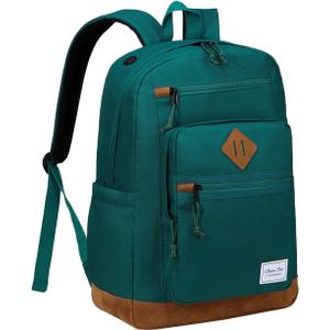 Chase Chic School Backpack for Men Women,Water Resistant Bookbag/Schoolbag/Daypack for Teen Boys Girls High School,College,Work,Travel Green