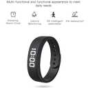 Gosasa Lightweight LED Digital Sport Watch Splash Resistant Pedometer with Vibrating Alarm USB Rechargeable Silicone Wristband for Men & Women (Black)