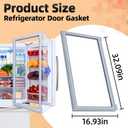 W10830274 W10443273 PD00039746 Refrigerator Door Gasket (2 Pack) | Replace W10294127 W1044327 34454925 AP6027236 PS11759518 EAP11759518 Compatible with GZ25FDRXYY0 WRMF3636RB00 WRX735SDHV00