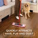O-Cedar Pet Pro Microfiber Hair & Dust Mop + 1 Mop Head Replacement | 3X Pet Hair Removal* | Electrostatic Dry Dust Mop for Dog & Cat Homes | Hardwood, Tile & Hard Floor Cleaning