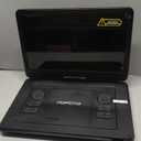 17.5 Portable DVD Player with 15.6 Large HD Screen, 6 Hours Rechargeable Battery, Dual Speakers, Region Free, Remote Control, Support Multi-Format Sync TV, USB/SD, Black