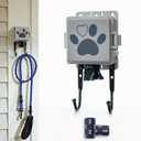 Dog Poop Bag Dispenser Wall Mounted Pet Waste Bags Holder With Hooks And 2 Rolls, Mini All-Weather Doggie Bag Dispenser For Home Inside Or Outside(1 mini dispenser)
