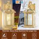 Roravilila Dusk to Dawn Gold Porch Light 2-Pack 15 Inch