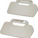 INTGET Upgraded Pair Side Sun Visors for Toyota FJ Cruiser Accessories 2006-2016 Beige Leather Left & Right Car Inner Door Side Sun Protection (Beige, 2PCS)