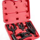 Orion Motor Tech 5in1 Ball Joint Separator, Pitman Arm Puller, Tie Rod End Tool Set for Front End Service, Splitter Removal Kit (RB06)