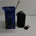 One Gallon Water Bottle Insulated, Triple Walled Vacuum Stainless Steel (Cold for 48 Hrs), Leak Proof & Non-BPA, Large Water Flask Jug with Paracord Handle & Straw Spout Lids (128 Ounces, Magic Black)