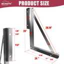 24" x24" Underbody Tool Box Mounting Kit - 1 Pair Hot-Dip Galvanized Steel Brackets