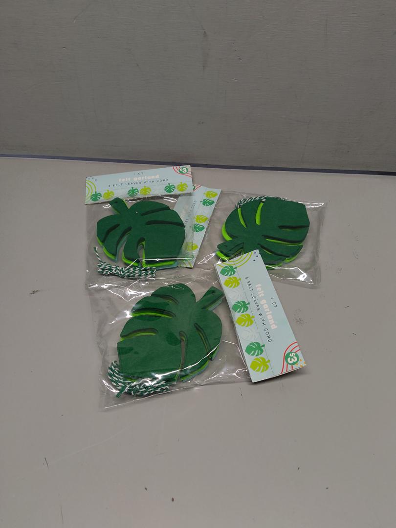 Felt Garland Leaf Design 3 Pack