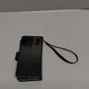 Varikke for iPhone 17 Pro Max Wallet Case Detachable with RFID Blocking Card Holder for Women, Glitter PU Leather Strap Magnetic Flip Removable Phone Case Cover for iPhone 17 Pro Max 6.9", Black