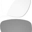 LenzReborn Transitional Replacement Lenses for RayBan Meta Wayfarer RW4006-50/RW4008-53 & Gen 2 RW4012 50mm & 53mm AI Glasses (Eclipse Grey Photochromic - Non Polarized)