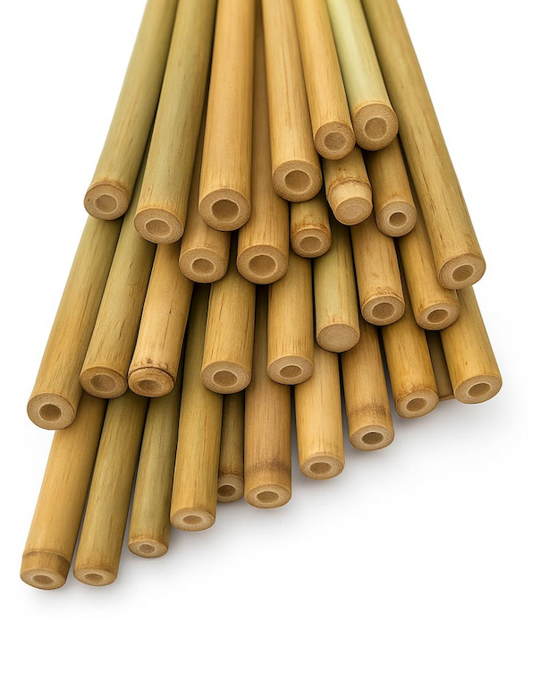 LJAAJSUV 20 Pcs - 18 inches Plant Stakes Natural Garden Bamboo Sticks for Indoor and Outdoor Plants, Plant Support Stakes for Tomatoes, Beans, Potted Plants. 2 Pack